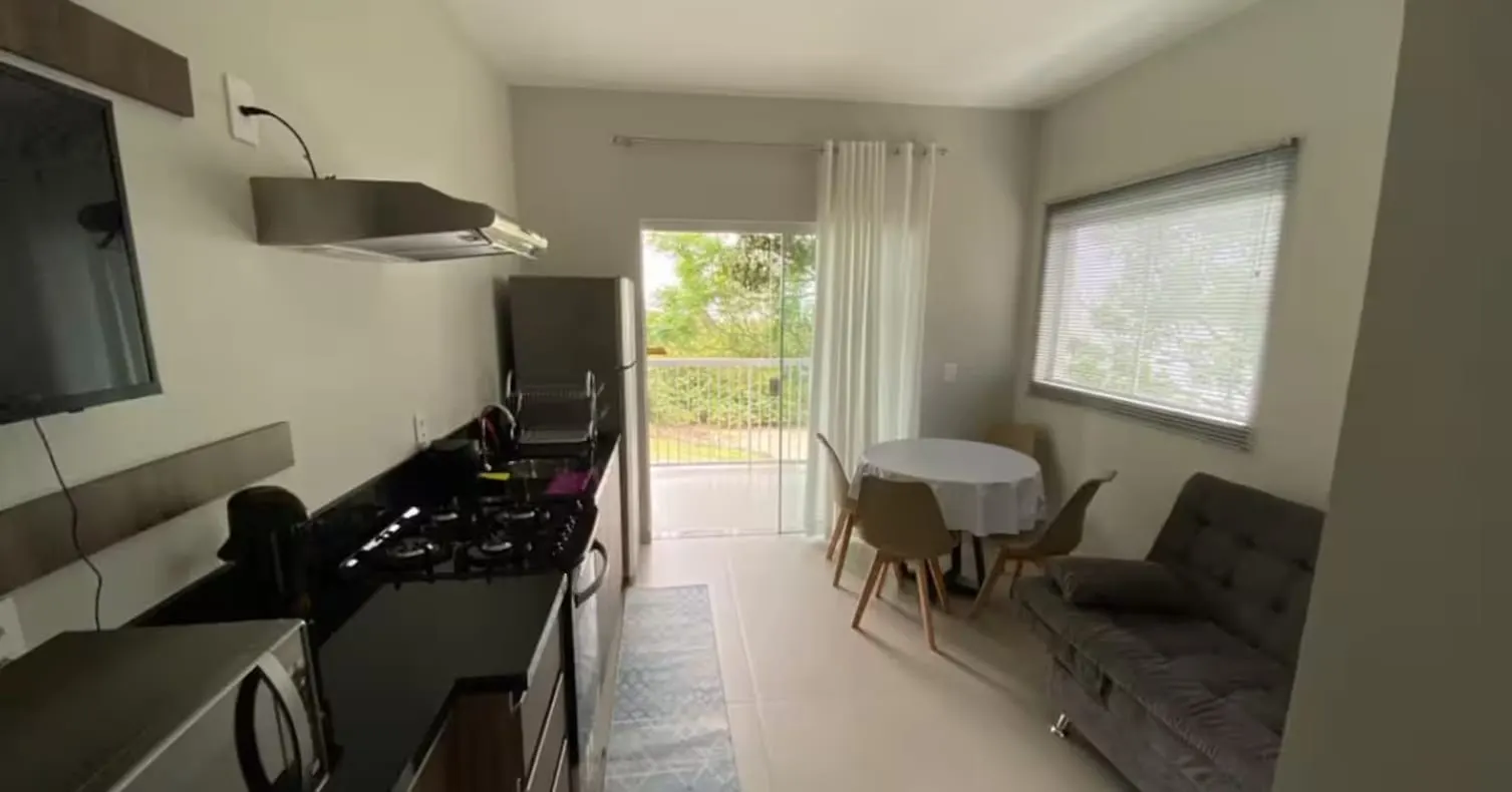 Sala e cozinha integradas