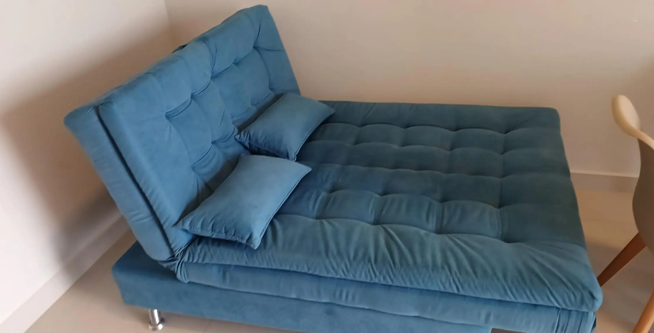 Sofá-cama na sala