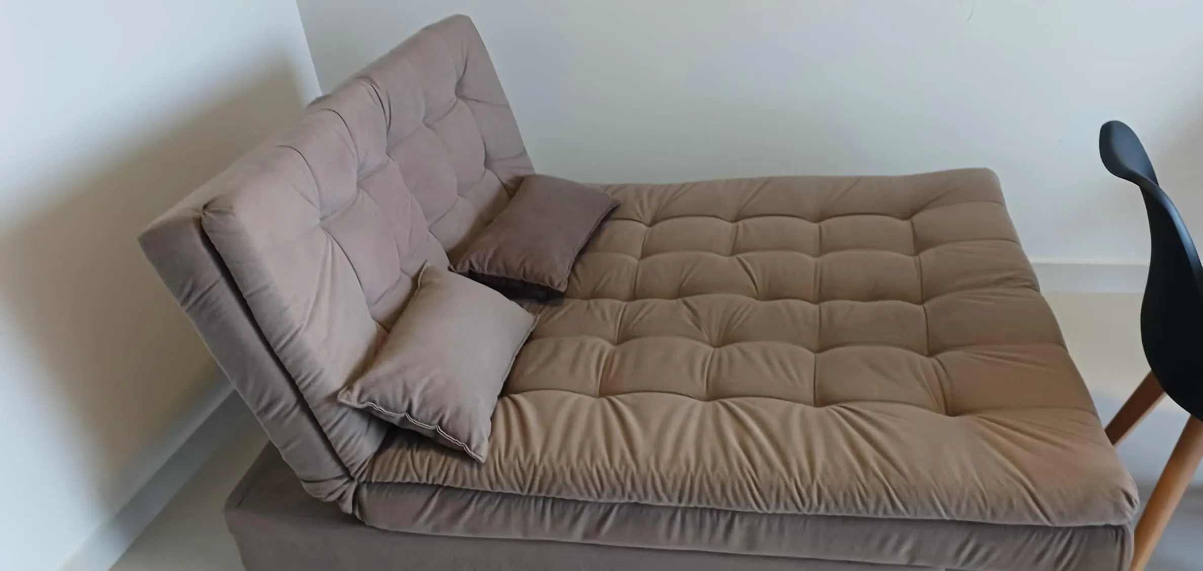 Sofá-cama na sala